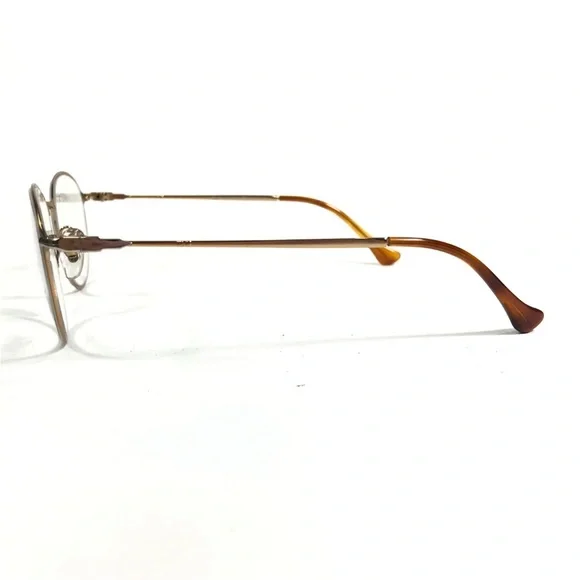 Persol Eyeglasses Frames 2426-V 1054 Gold Round Full Rim 50-20-140 - Picture 5 of 11